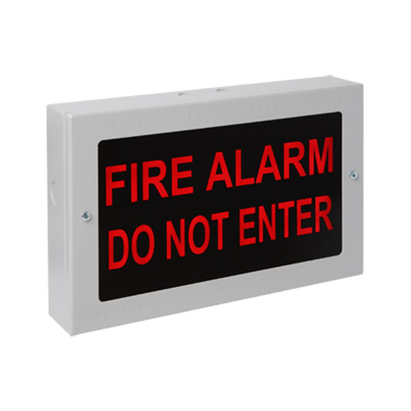 Warning Sign Fire Alarm Do Not Enter No Background