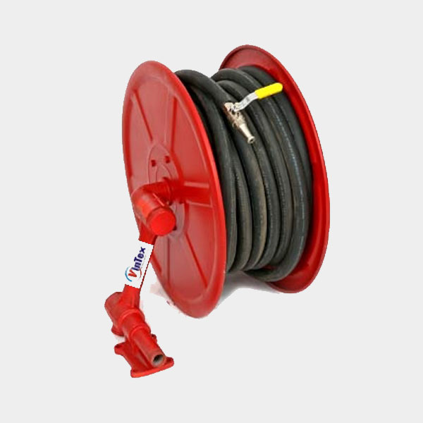 Fire Reel Drum with 20mm 30 m Hose and SS Heavy Duty Shut Off Nozzle :  : Garden & Outdoors