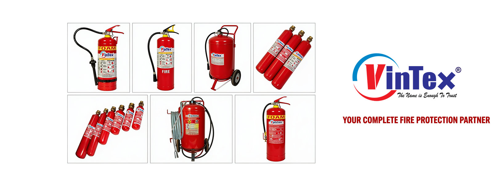 Vintex fire extinguisher range