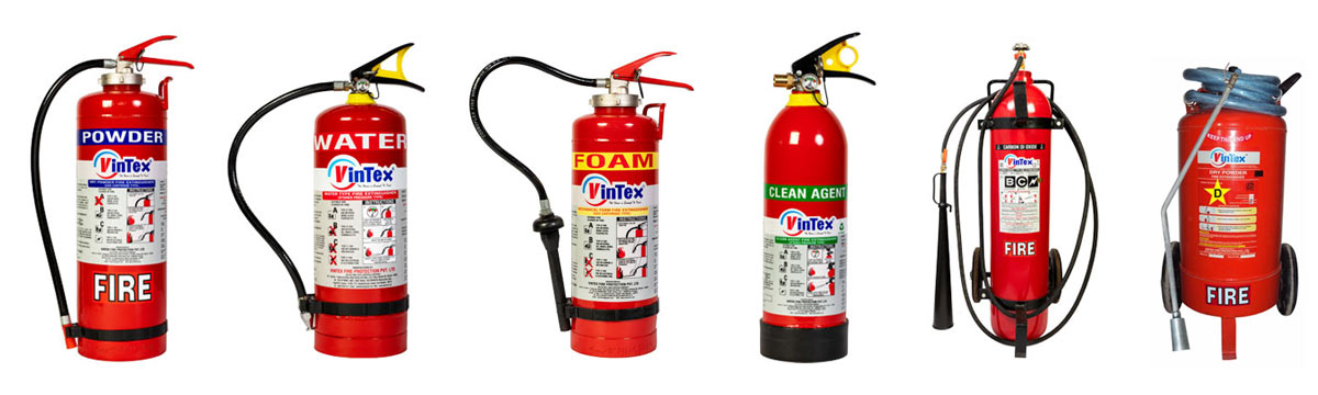Vintex fire extinguisher range